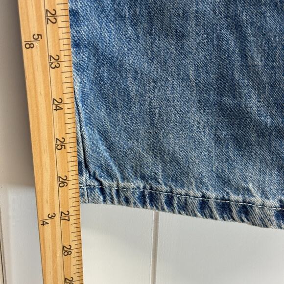 Y2K Guess Womens Skater Wide Leg Grunge Boho Indie Belted Jeans Size 26 USA Soft - Picture 8 of 9